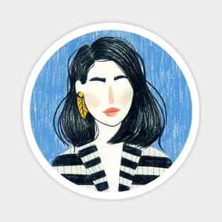 Boss Lady Portrait Magnet